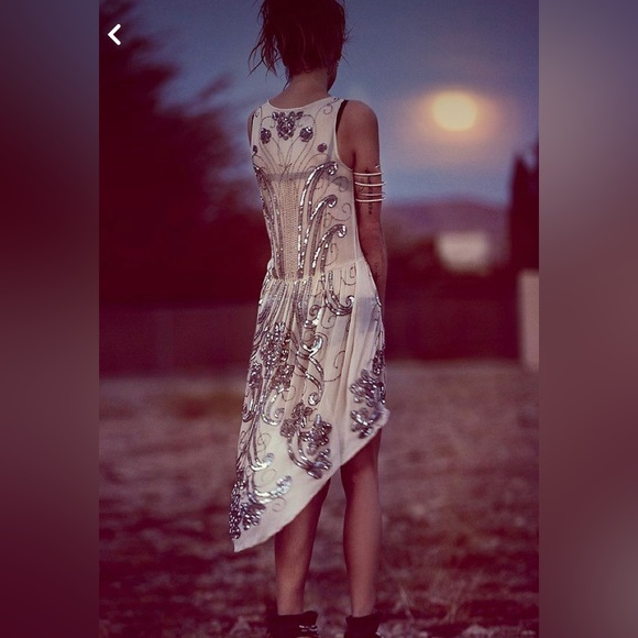 Haute Hippie Sequin Beaded  dress M Holiday Free People Revolve Party New Years - Picture 2 of 5